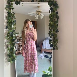 LUSH Floral maxi dress.